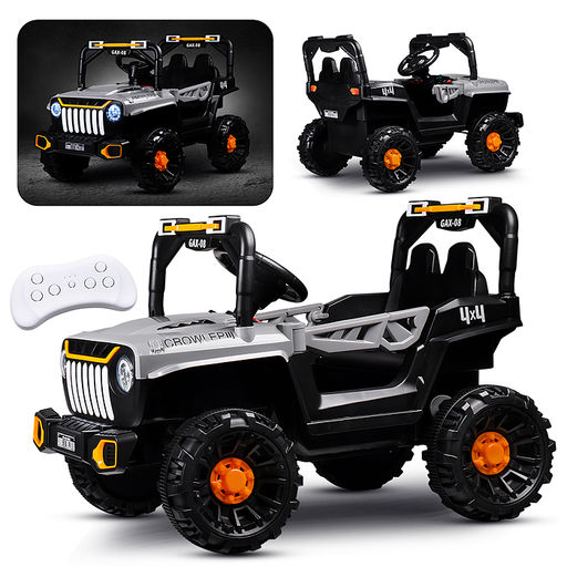 Электромобиль детский "Джип" (цвет серый)