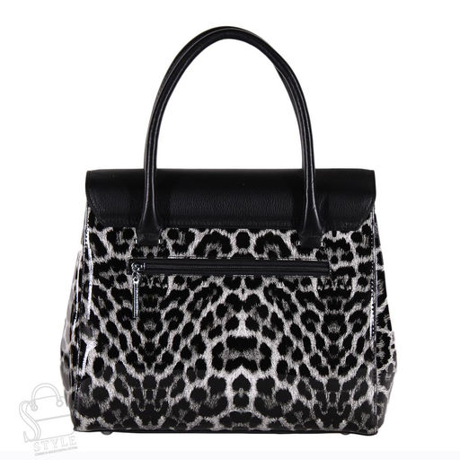 Сумка женская кожаная 1060-3Y black white Polina&Eiterou в Новосибирске