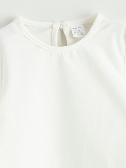 Bisiklet Yaka Kadife K?z Bebek Bluz ve Salopet 2li