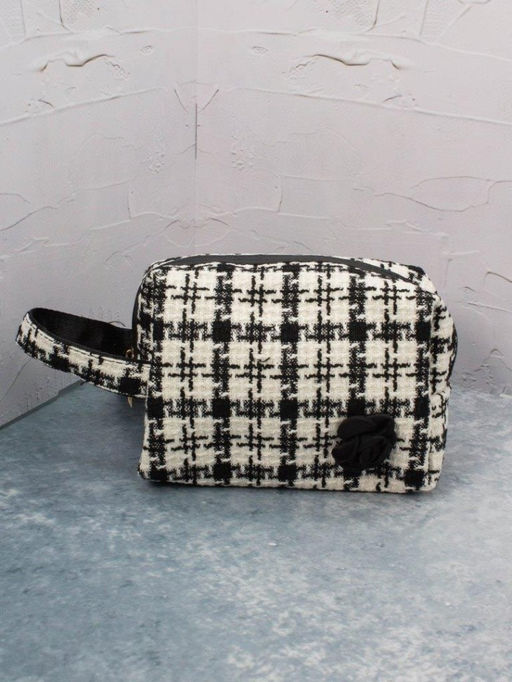 Косметичка "Style flower", black (15х20х10 см)