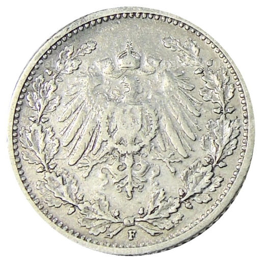 1/2 марки 1906 года F Германия