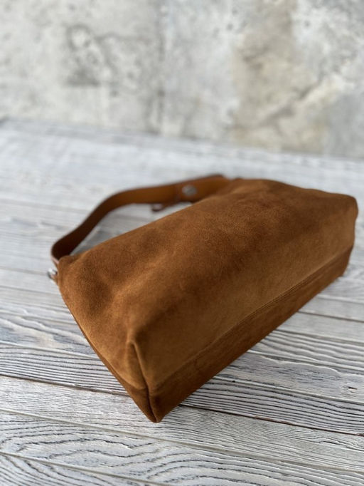 Женская замшевая сумка 8088-8 Рыжий - Sergio valentini фото 5