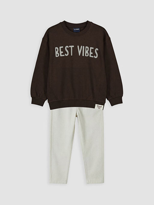 Bask?l? Erkek ?ocuk Tak?m