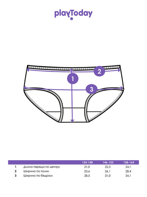 PlayToday / Трусы для девочки, 2 шт. в комплекте  фото 2