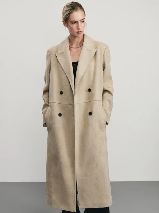 Пальто из искусственной замши / Zarina фото 2