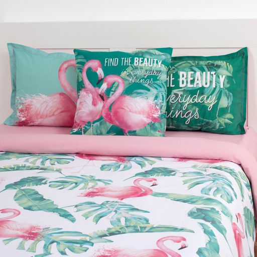 Постельное бельё Этель 2 сп Фламинго 175х215 см, 200х220 см, 50х70+3 см - 2 шт  фото 19