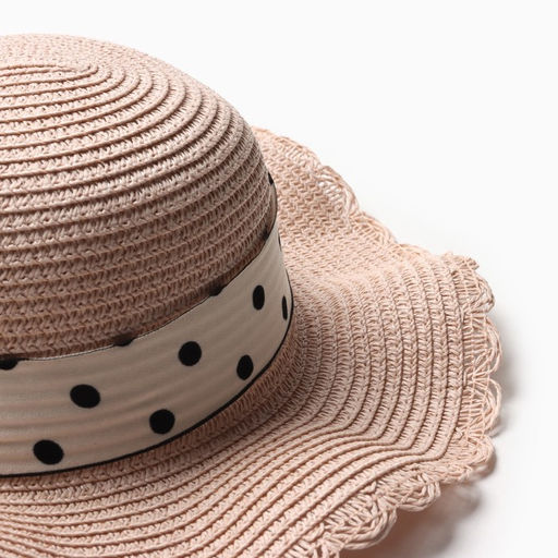 Шляпа для девочки «Леди» MINAKU, размер 52, розовая