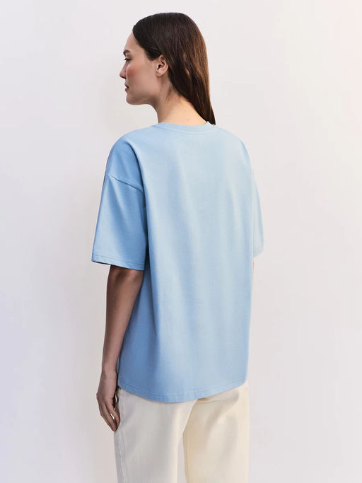 Базовая футболка оверсайз из хлопка OVERSIZE0526-163 / Zarina  фото 8