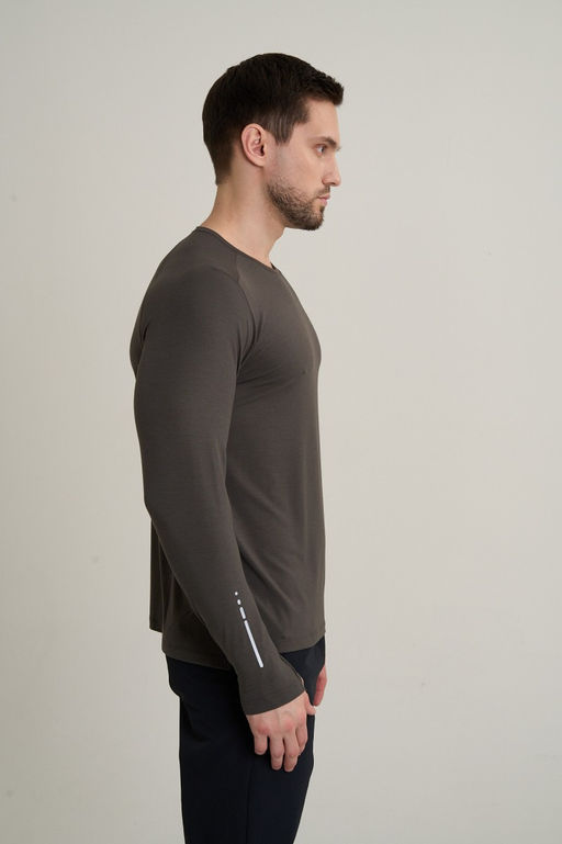 Лонгслив Коричневый ANTA RUNNING LS Tee  фото 2