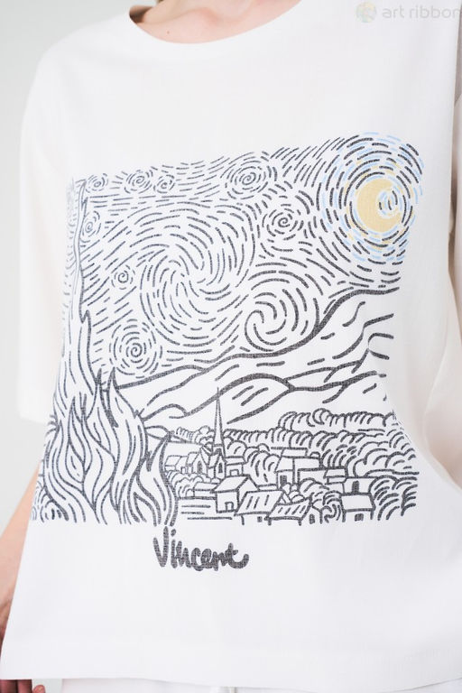 М1038T блузка женская - Art ribbon фото 6