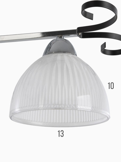 Люстра 12273/3CR, 3×40 Вт, E27, 52×52×23 см