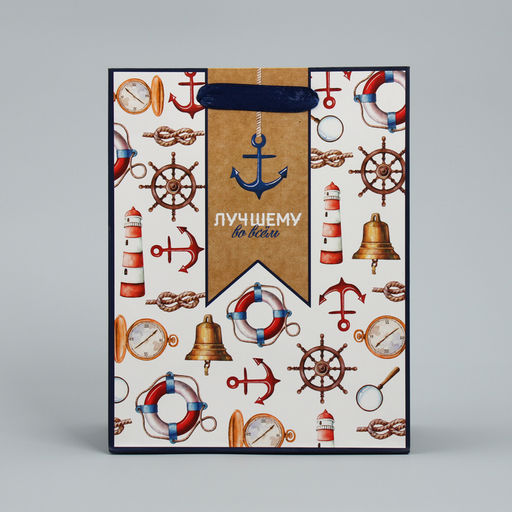 Цена за 2 шт. Пакет подарочный ламинированный, упаковка, Лучшему, MS 18?23?8 см