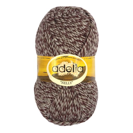 Пряжа ADELIA NELLY 70% шерсть, 30% акрил 5 шт. х 100 г 100 м  5 м