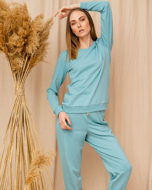 Свитшот однотонный SFO001 - Elena sorti фото 2