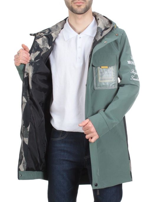A10 GREEN Куртка мужская демисезонная FASHION (100% полиэстер)  фото 9