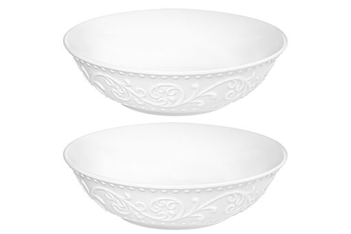 Набор 2 салатников 600 мл 17,5*17,5*5 см Ажур фарфор NEW BONE CHINA - Elan gallery фото 5
