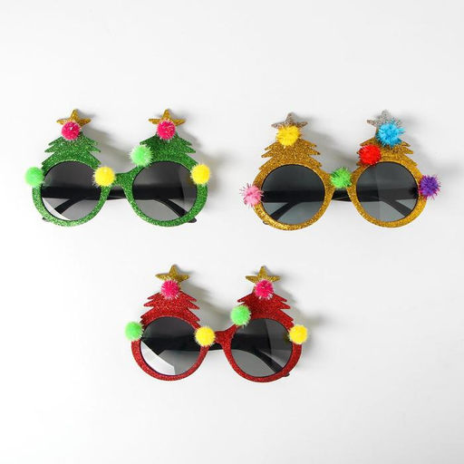 Очки карнавальные новогодние Ёлочка, МИКС - Страна карнавалия фото 2