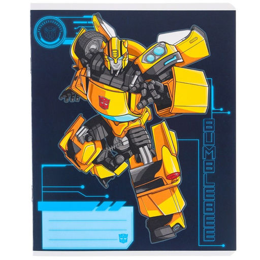 Цена за 10 шт. Тетрадь 12 листов, линейка, Трансформеры, 5 видов МИКС, Transformers - Hasbro фото 3