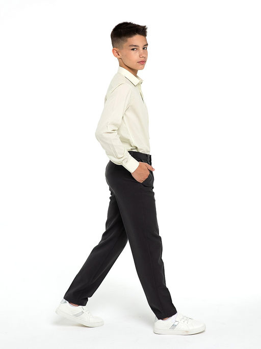 Серые школьные брюки для мальчика Инфанта, модель 0913