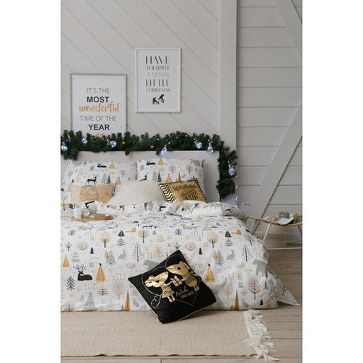 Постельное белье Этель Дуэт Let it snow (вид 1) 143*215 см - 2 шт, 240*220 см, 70*70 см - 2 шт  фото 11