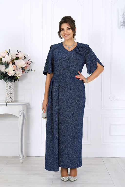 Платье Ninele 7509 синий фото 3