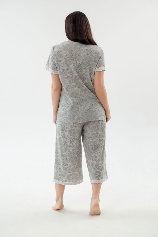 Пижама женская из кулирки Ворожея серый - Амадэль фото 10