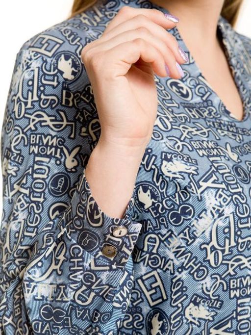 Платье 787 серо-голубой - Novita фото 7