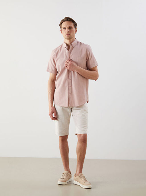 Regular Fit K?sa Kollu Arm?rl? Erkek G?mlek