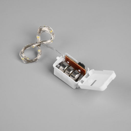 Светодиодная фигура из мишуры «Снежинка голубая» 32×2 см, 20 LED, батарейки AG10×3 (в комплекте), свечение тёплое белое