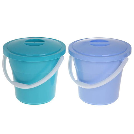 Ведро с крышкой «Евро», 12 л, d=33 см, h=29 см, МИКС