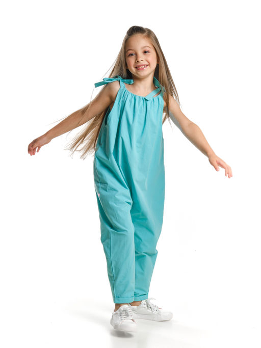 Комбинезон для девочки UD 7166 бирюза - Mini maxi фото 5