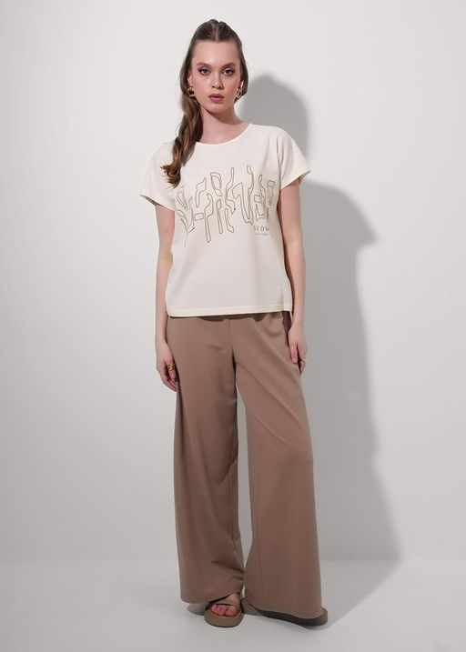 CLE Футболка жен. 256840/172зз_п молочный - Clever wear фото 5