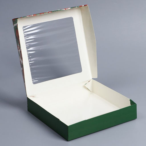 Цена за 5 шт. Коробка складная «Сладкий Новый год», 20×20×4 см