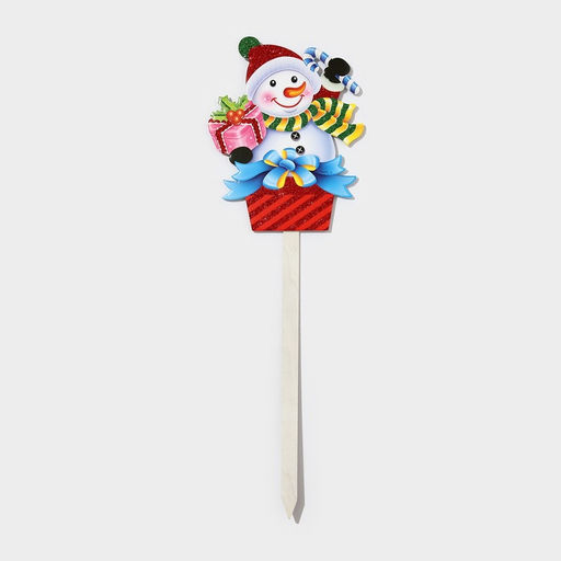 Новогодний топпер декоративный Снеговик, 22,5х70,5 см - Simaland фото 2