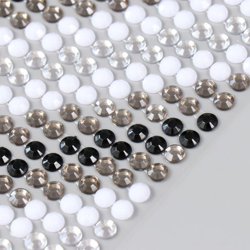 Стразы самоклеющиеся d 6 мм, черный - Simaland фото 3