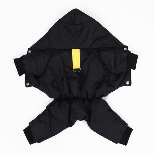 Комбинезон для животных, зимний на флисе, 2XL(ДС 34-36 см, ОГ 50-52 см, ОШ 34 см), чёрный - Simaland фото 10