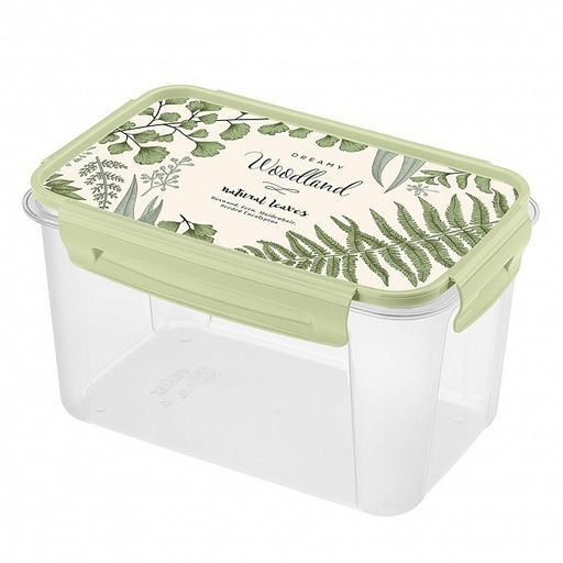 КОНТЕЙНЕР ДЛЯ ПРОДУКТОВ LOCK&OK С ДЕКОРОМ 1,5Л (Зеленый)