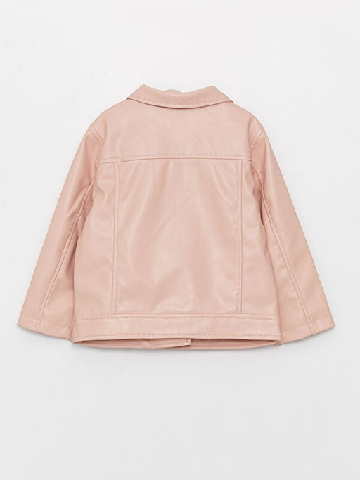 Uzun Kollu K?z Bebek Deri G?r?n?ml? Ceket - Waikiki фото 2
