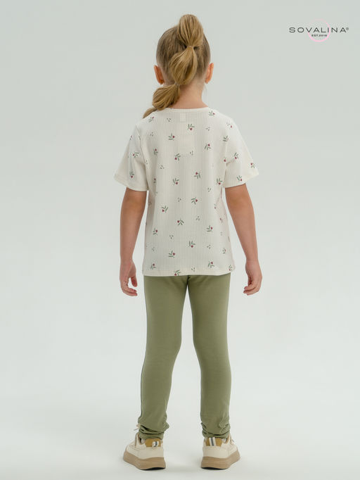 Костюм Мулан бордовые тюльпанчики-оливка - Sovalina фото 23