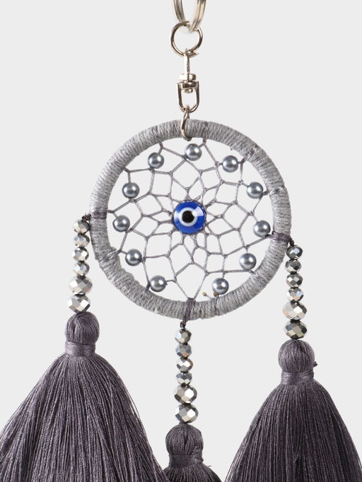 Брелок «Ловец снов», 17 см, серый