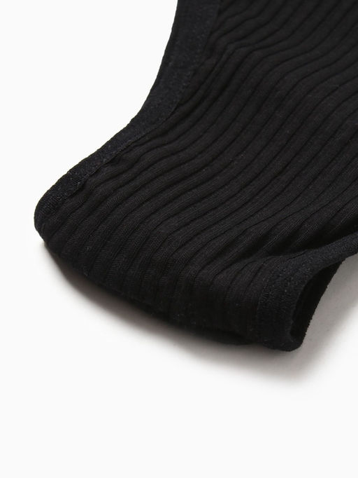 Комплект нижнего белья женский (топ, трусы) Collorista, чёрный, размер 46-48