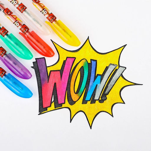 Набор гелевых ручек с блёстками, 6 цветов, Тачки - Disney фото 3