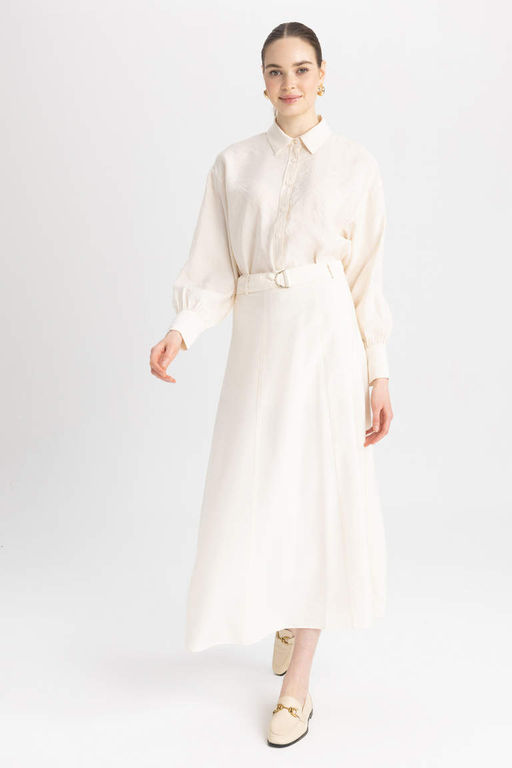 Макси-юбка-трапеция - Defacto фото 4