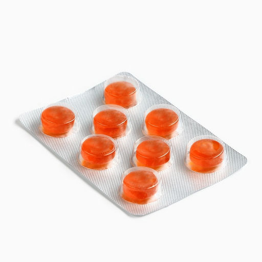 Цена за 2 шт. Леденцы в блистере, со вкусом апельсина Супертусин, 16 г - Фабрика счастья фото 4