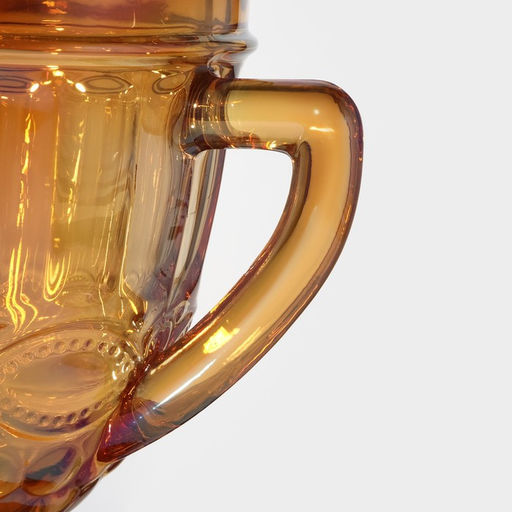 Кувшин для воды Magistro «Ла-Манш», 1,1 л, 14×20 см, стекло, цвет янтарный