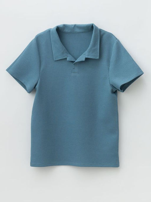 Футболка для мальчика поло, синий - Lesi kids фото 45