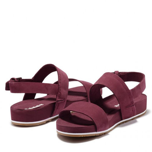 Женские сандалии Timberland Malibu Waves 2 Band Sandal бордовые  фото 3