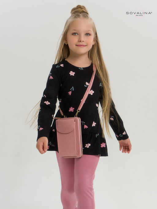 Костюм Алиса тюльпаны на черном-сухая роза - Sovalina фото 13