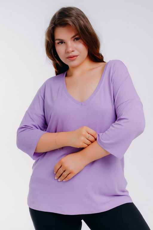 Футболка женская из вискозы Марина лила - Амадэль фото 4