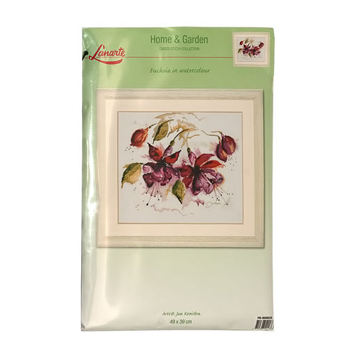 Набор для вышивания LANARTE PN-0008026 Фиолетовые цветы 49 x 39 см